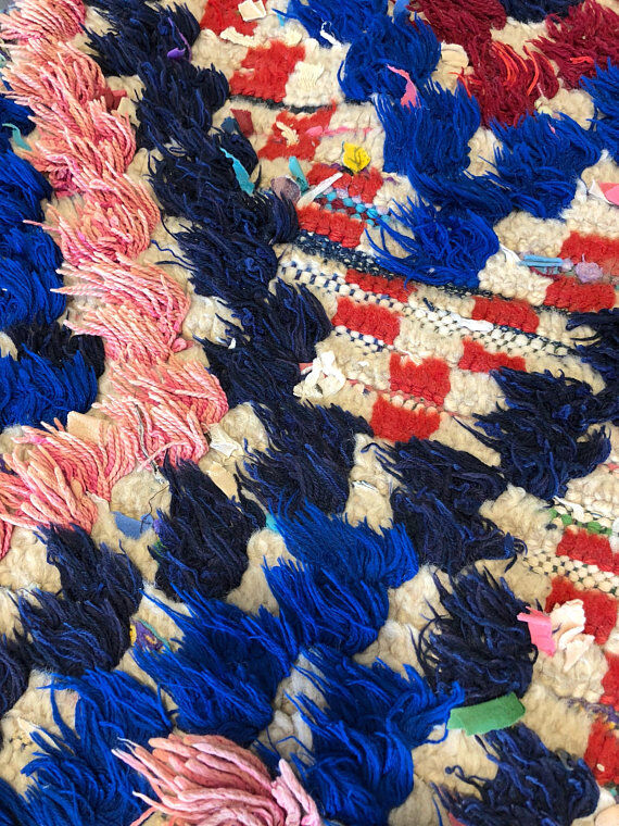 Carpet Berber Azilal vintage 210 x 110 cm