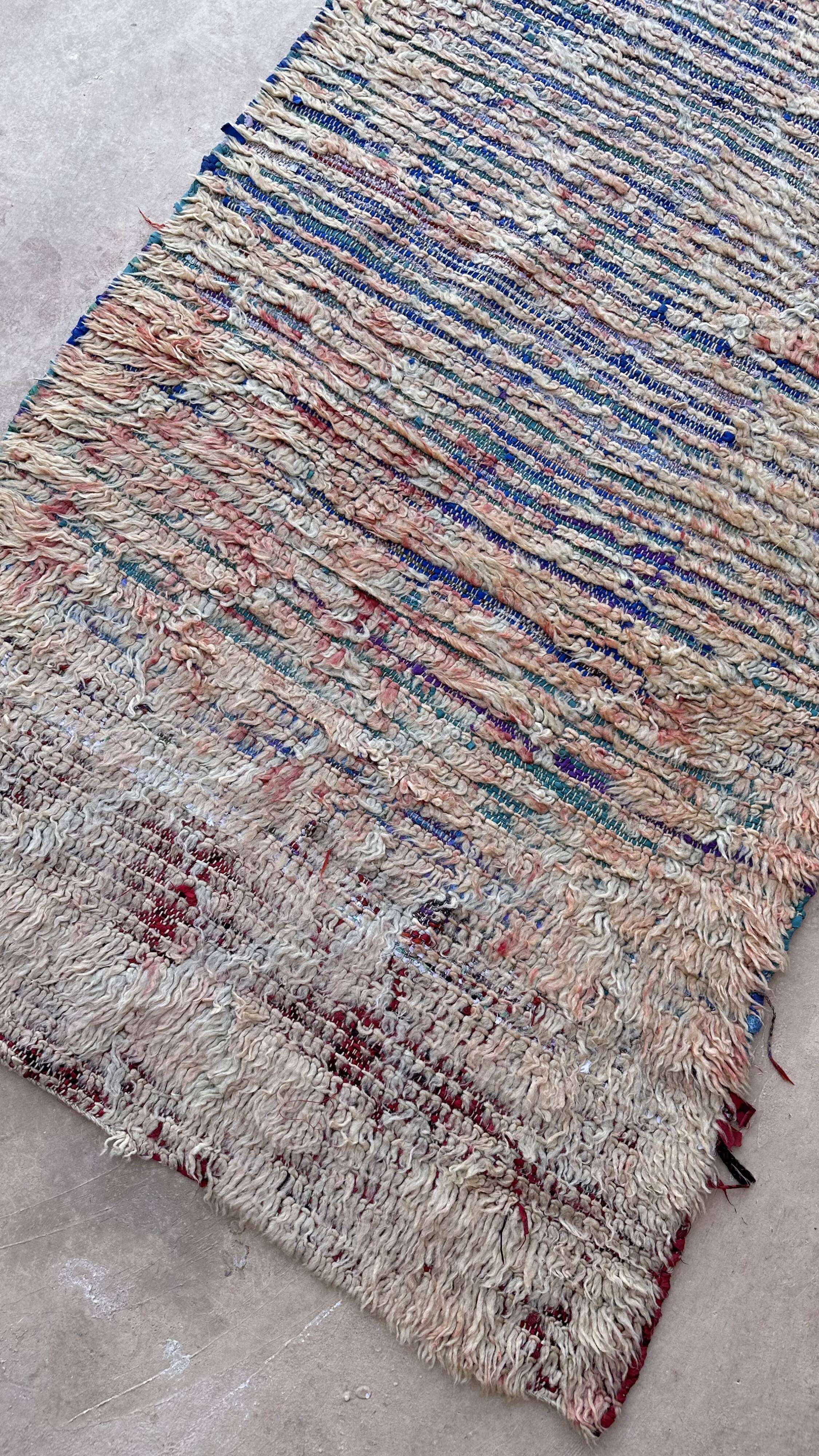Old Berber carpet 93 x 238 cm