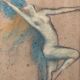 Tableau dessin de danseuse de Gaetano de Gennaro, 1930