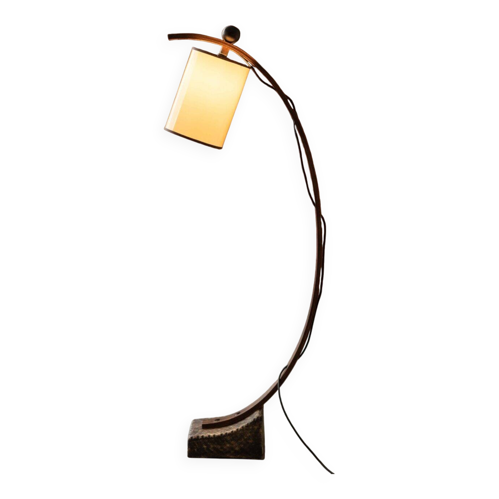 Art Deco arched floor lamp