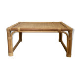 Vintage rattan coffee table