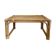 Table basse vintage en rotin