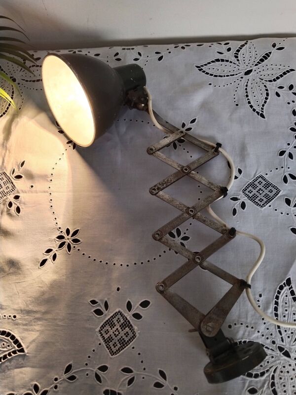 Lampe d'atelier accordéon  , type Jielde