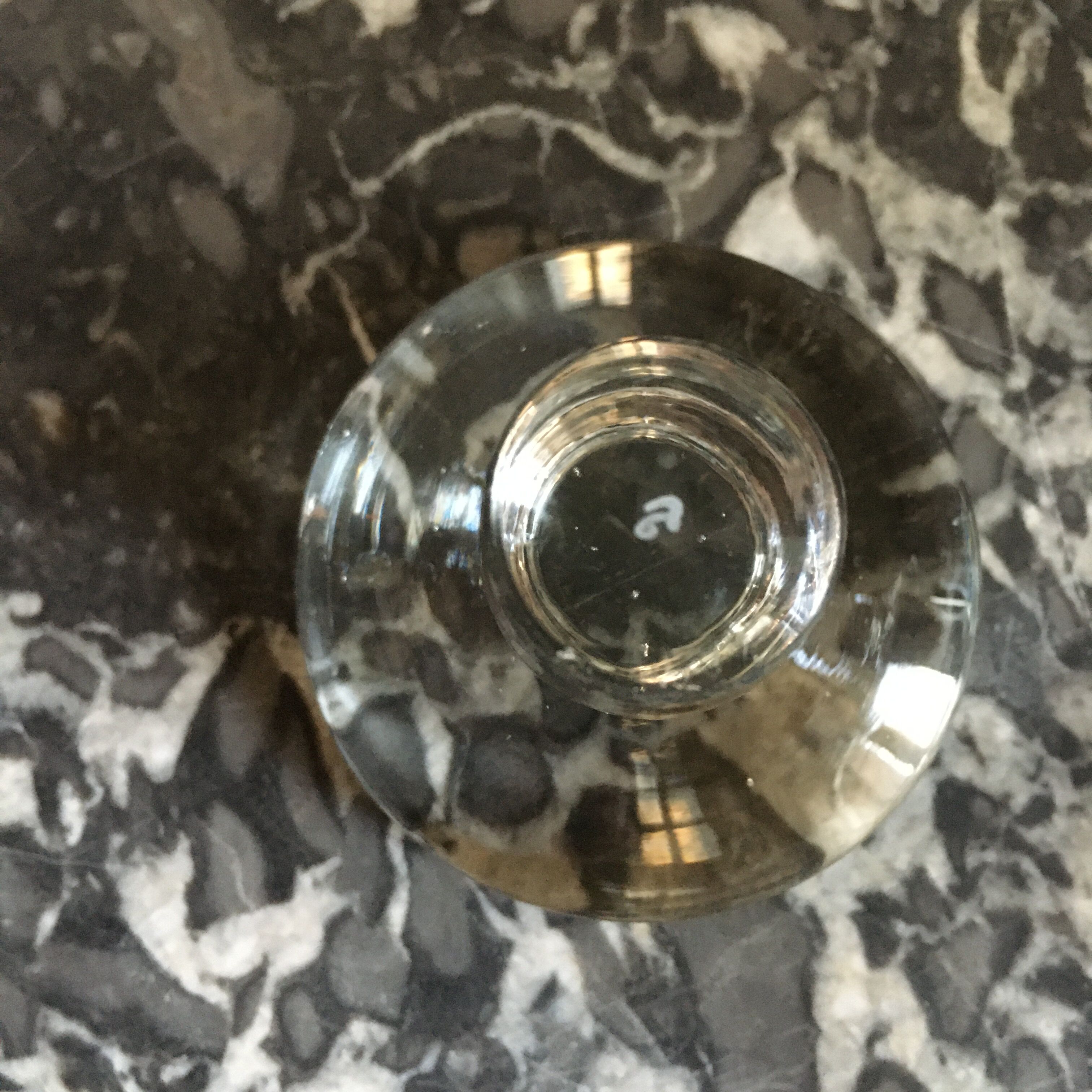 60'S gold glass carafe