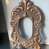 Art nouveau copper metal frame 31 cm x 19 cm
