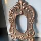 Art nouveau copper metal frame 31 cm x 19 cm