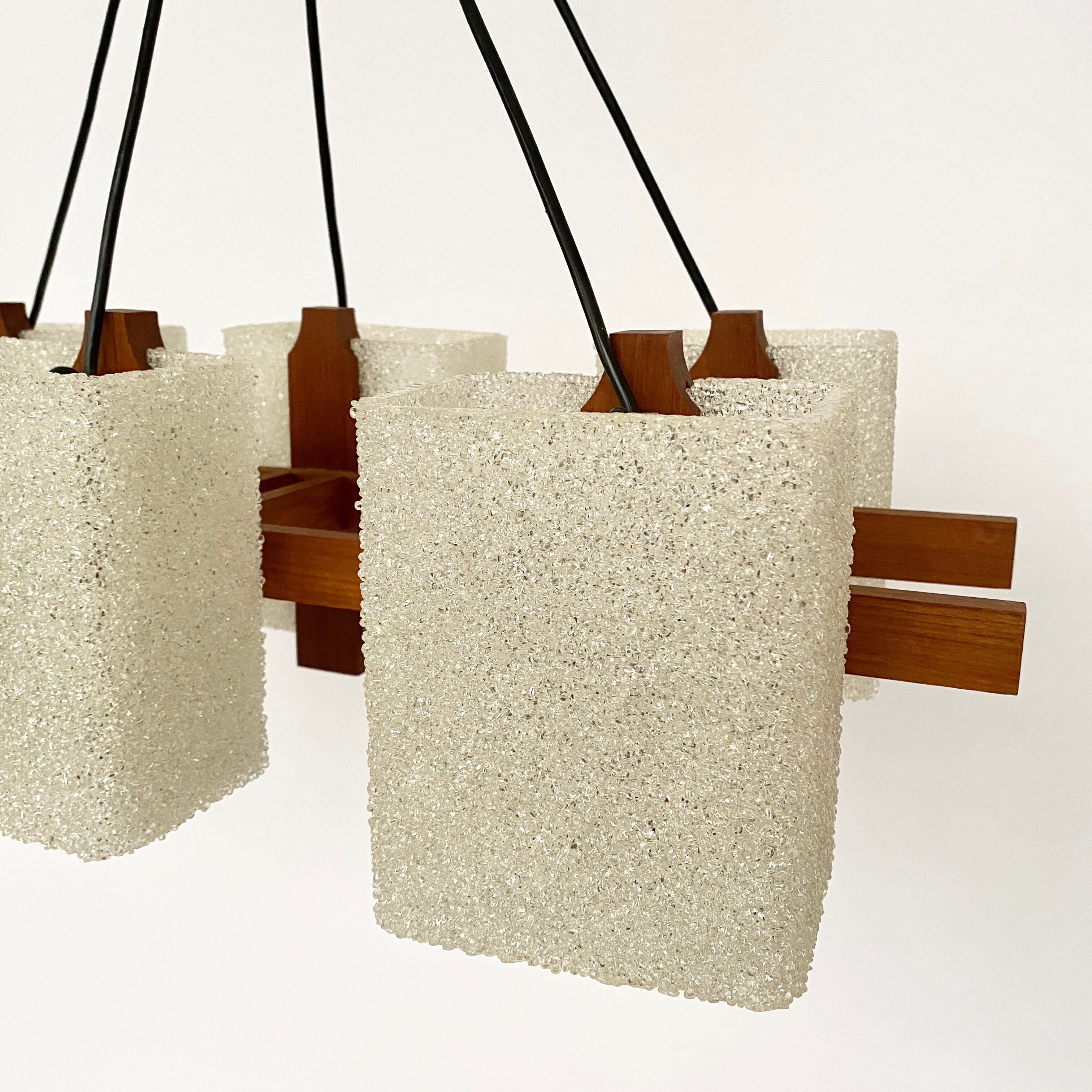 Vintage Scandinavian 70s chandelier.