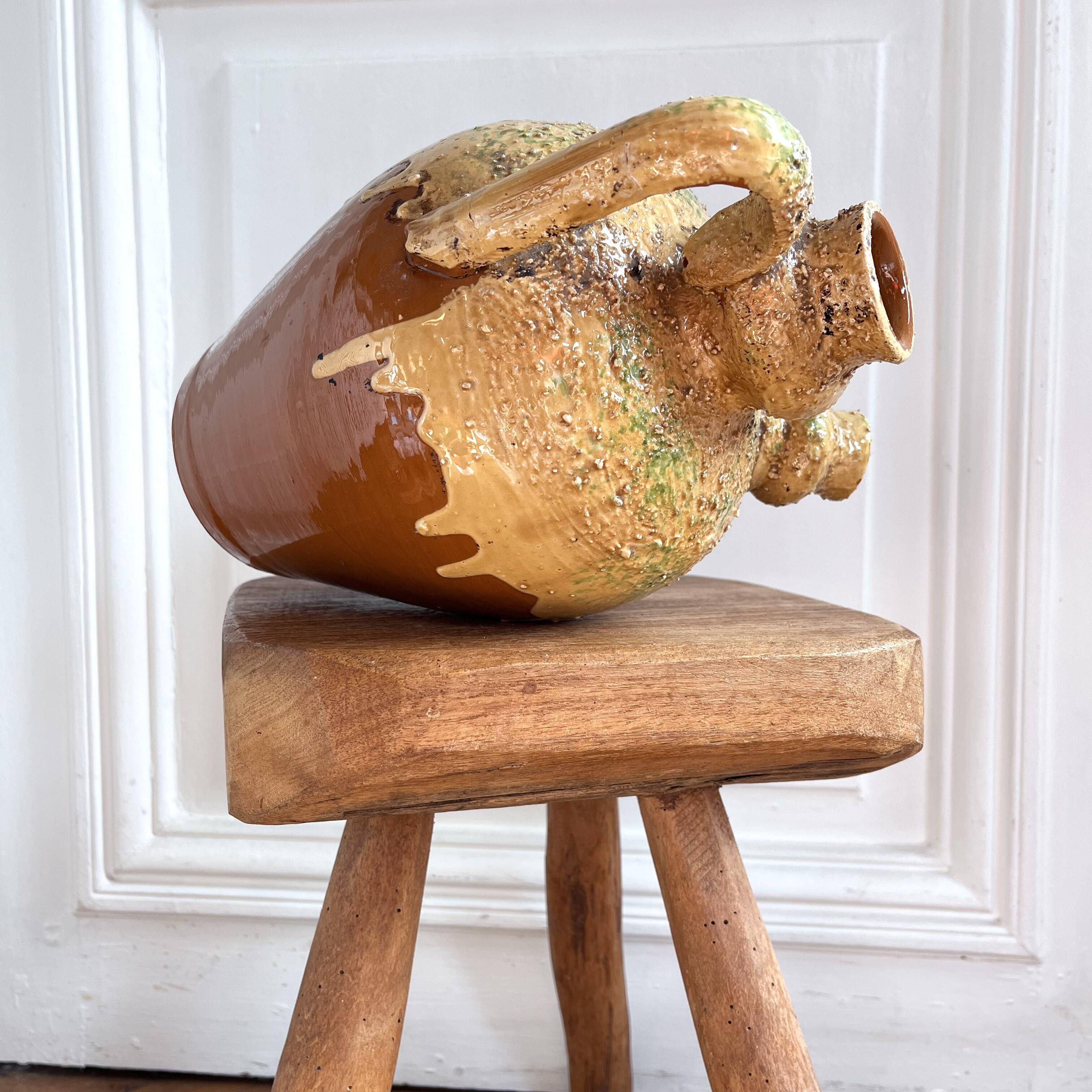 Gargoulette pitcher/jug old pottery