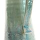 Handcrafted XL pitcher in mint green enameled stoneware