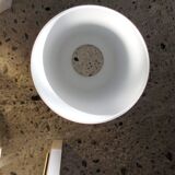 White and gold ceramic wall light