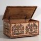 Antique hand-painted folk-style trunk (c.1880) #14