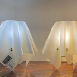 Pair of Foulard slamp lamps