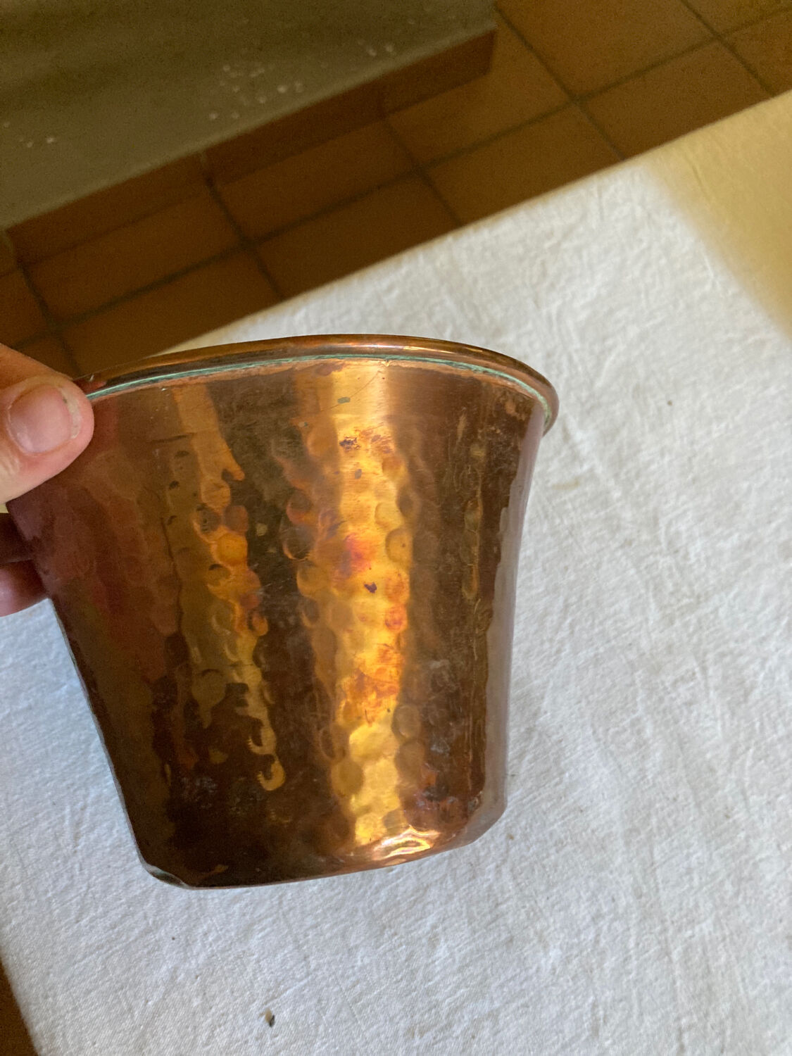 Copper pot cover