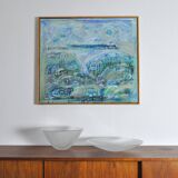 Glass bowl Trigona for Holmegaard, Denmark 1980s