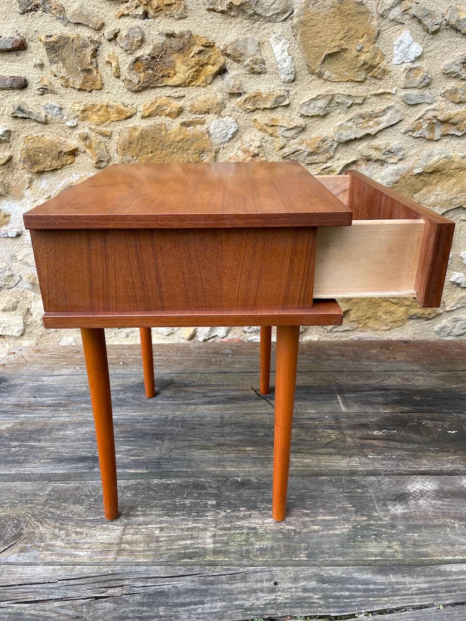 Vintage Scandinavian style bedside table, circa 1960's