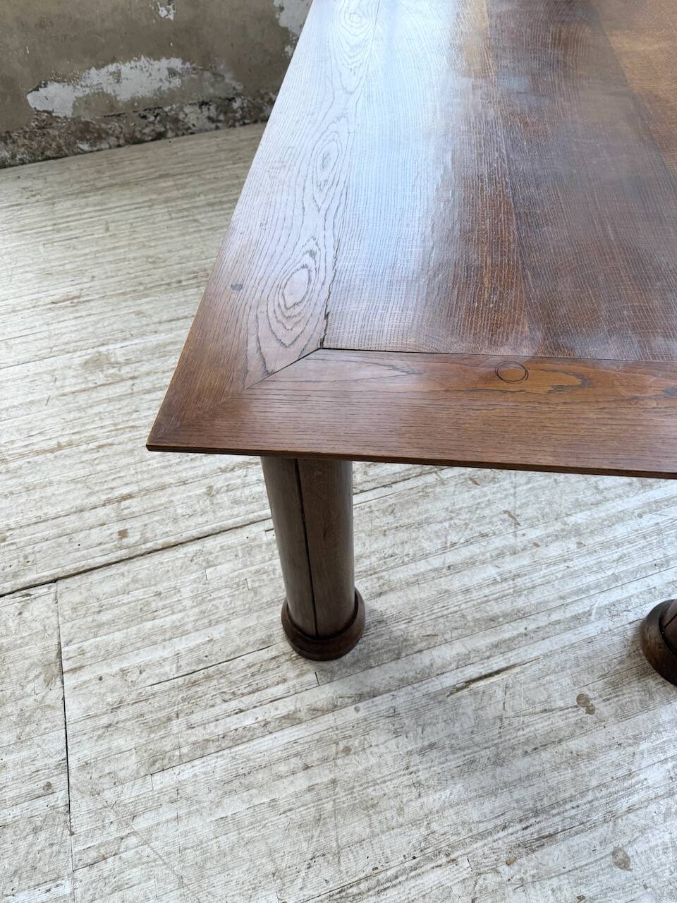 Dudouyt oak dining table 1940