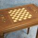 Table à jeux des années 50 en marqueterie