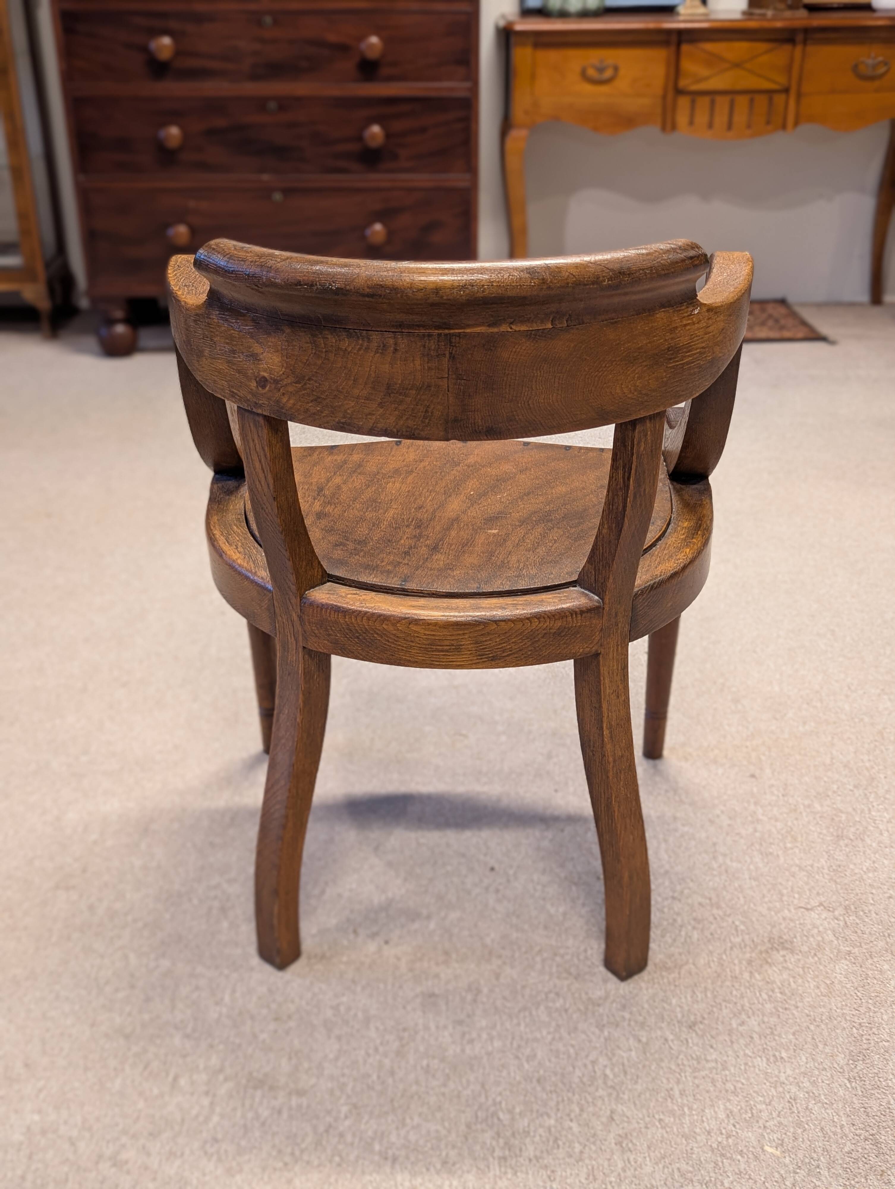 Oak office chair