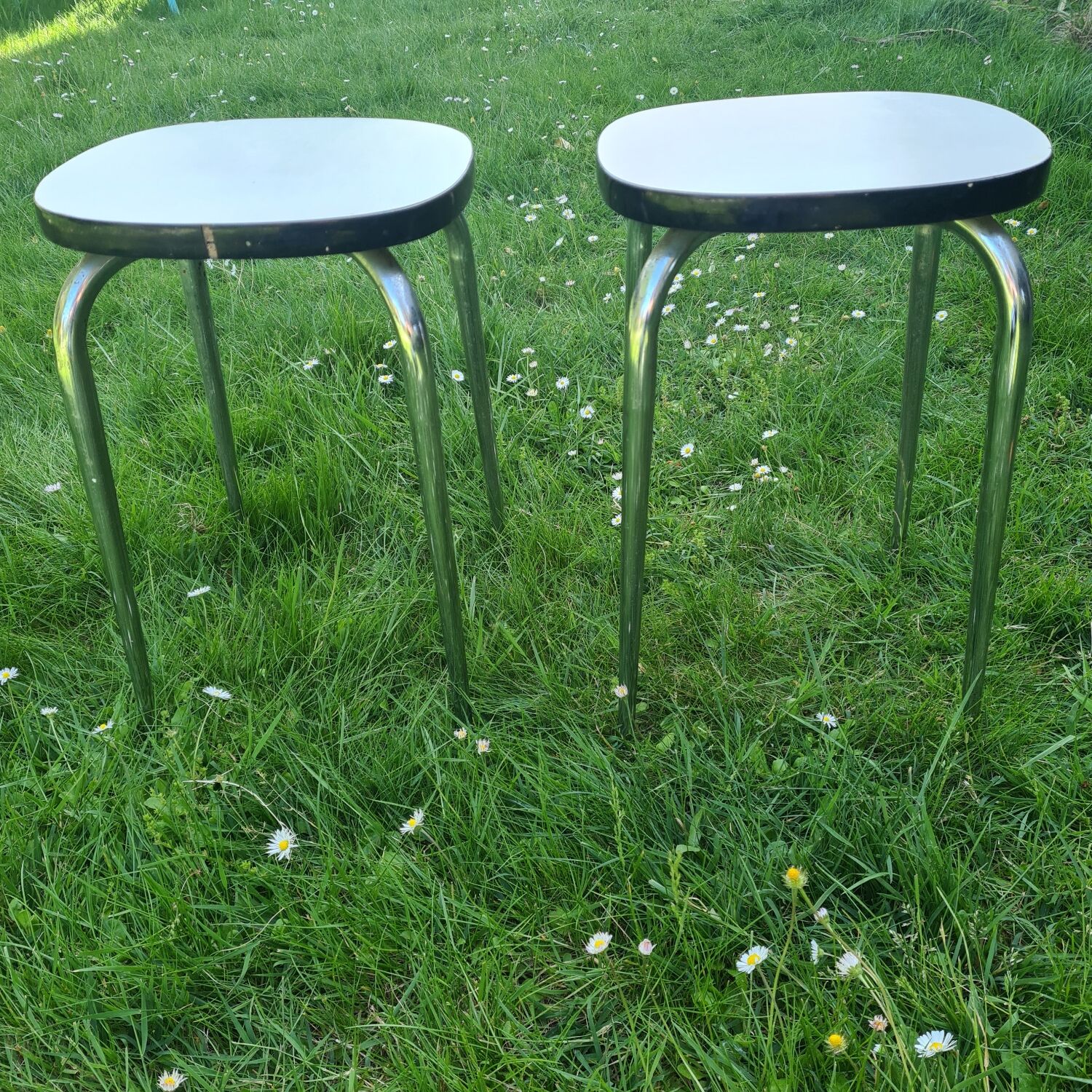 Set of 2 formica stools