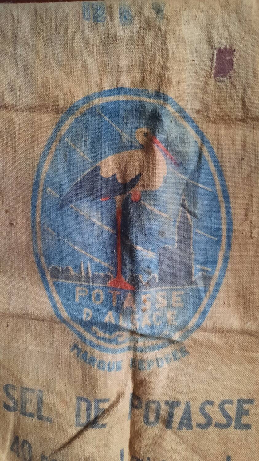 Potash jute bag from Alsace
