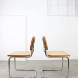 Ensemble de 2 chaises vintage B32 Cesca par Marcel Breuer, années 80.