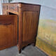 19th-century high buffet in cherry wood