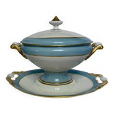 Limoges, soup tureen on stand, porcelain, early 20th century.