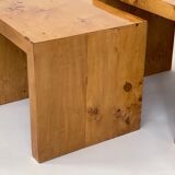 1970s burl nest tables