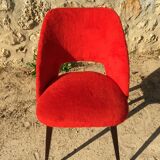 60's red soft chair