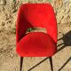60's red soft chair