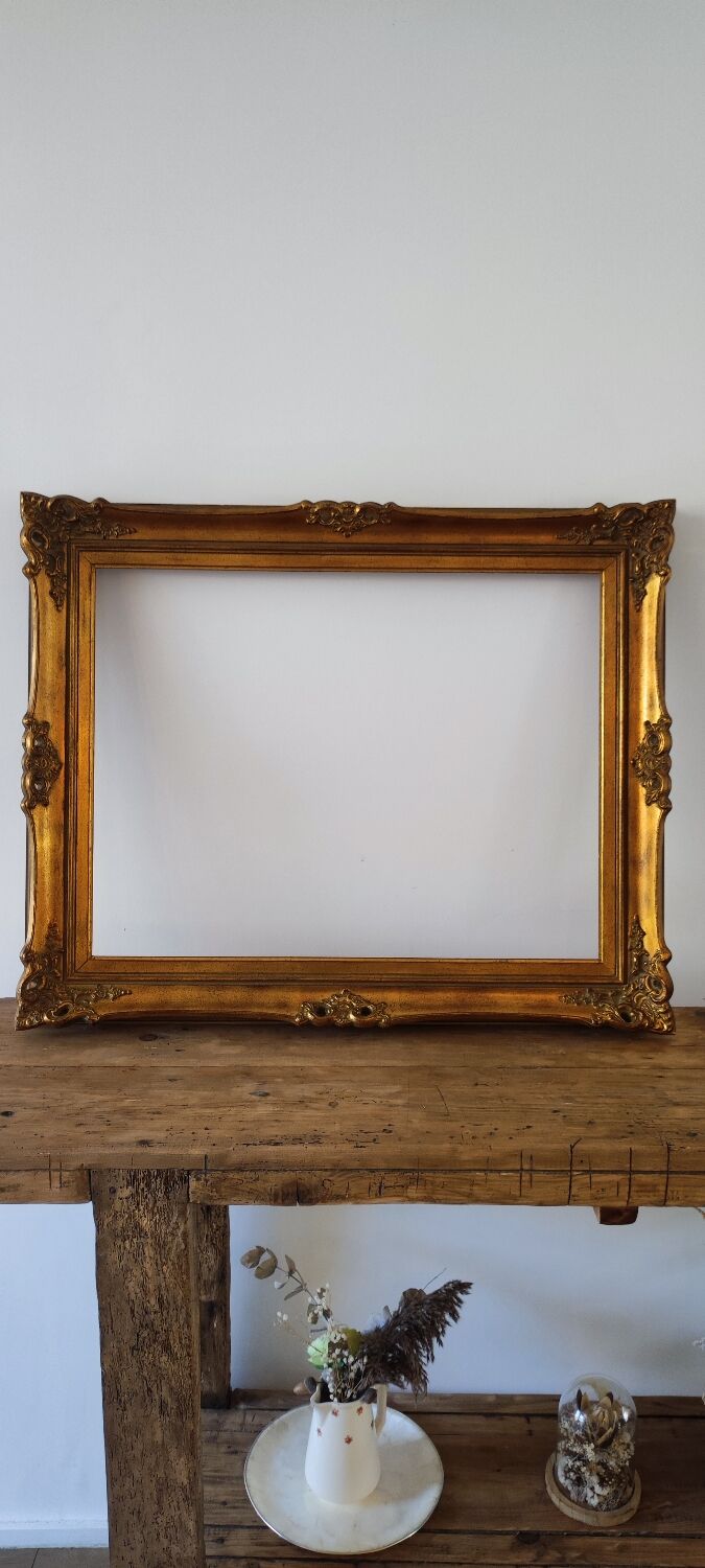 Gilded and molded wooden frame