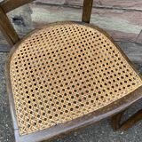 Pair of vintage peasant bistro chairs 1930