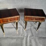 1 pair of vintage bedside tables from the 1960s