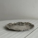 round plate shell decoration silver-plated