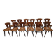 Lot de 12 chaises  bistrot vintage 1960