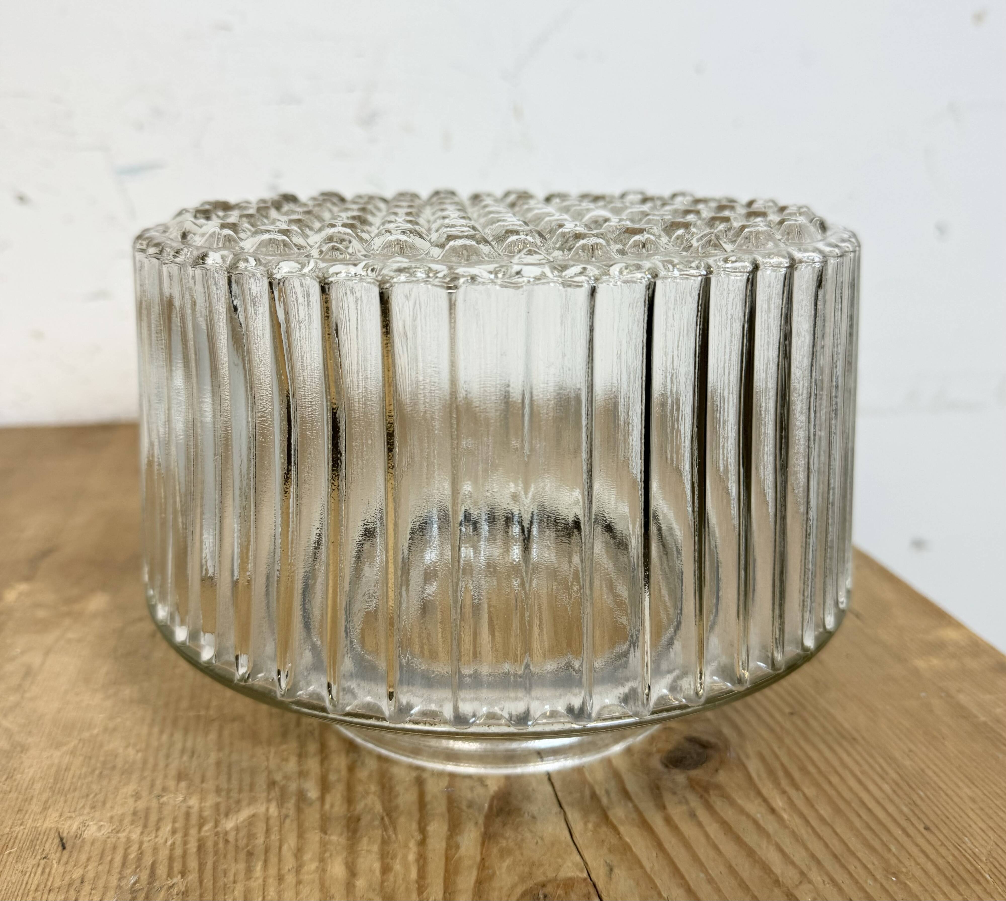 Vintage White Porcelain Ceiling Light, 1970s