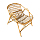 Rattan shell armchair 1960/70