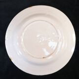 Plate in faience hr quimper decoration of breton