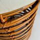 Paire de tabourets italiens en rotin et bambou attribués à Tito Agnoli, années 1960