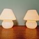 Pair of Murano glass mushroom lamps, 1970s-80s