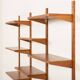 Preben Sorensen, PS System shelving unit on wooden brackets, 1960s