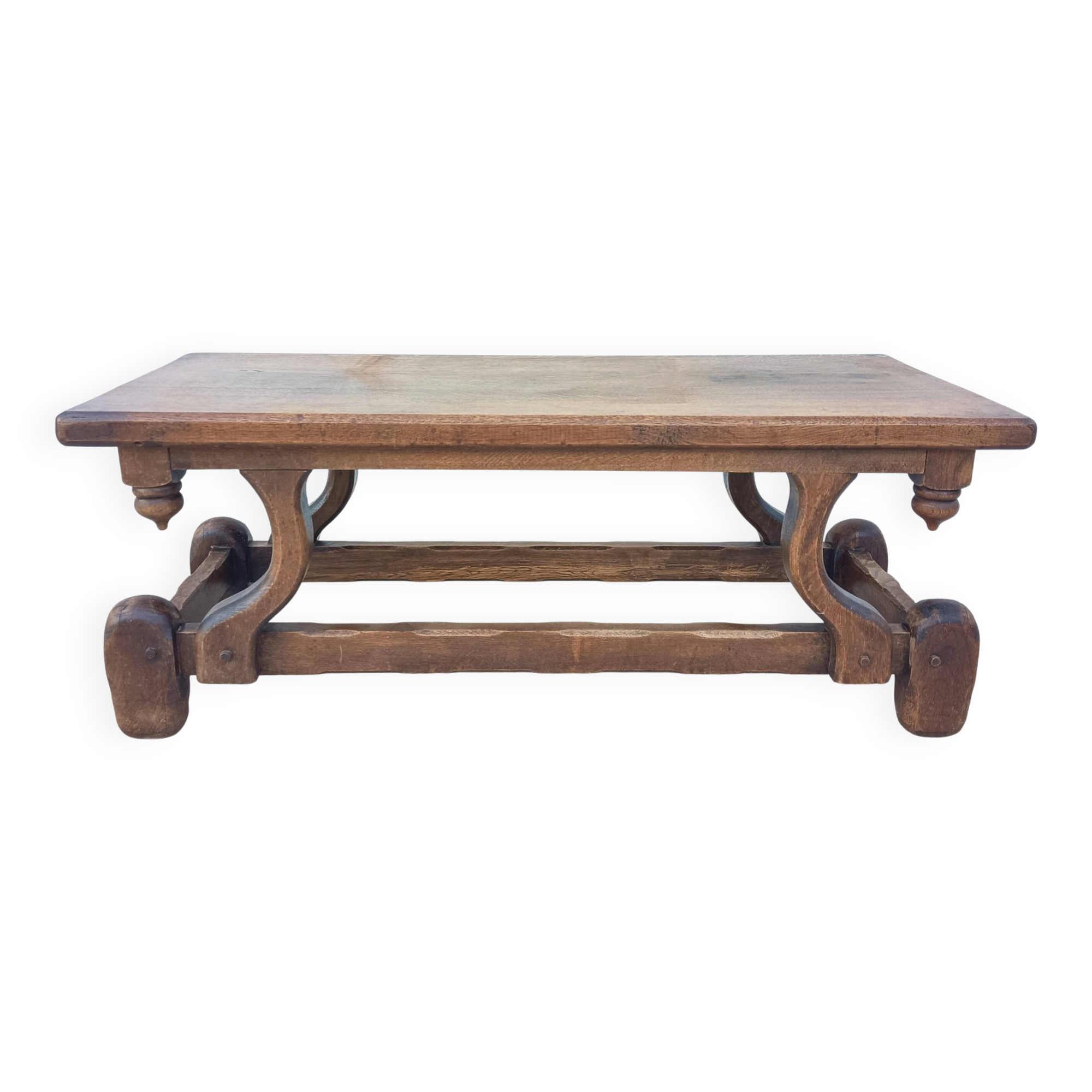 Solid oak coffee table