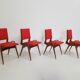 Suite of 4 chairs from Maurice Pre  1950