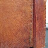 Vintage studded leather club sofa 50/60