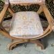Fauteuil dagobert « curule » chêne 1950