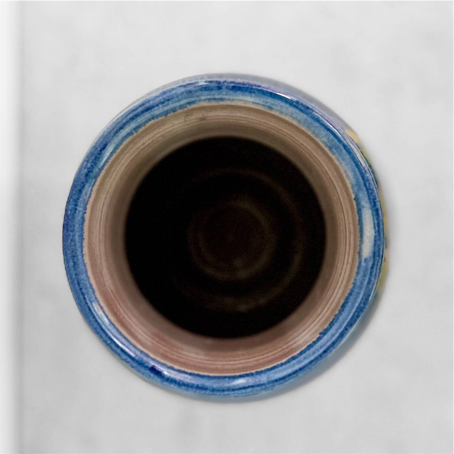 Vintage glazed ceramic vase – Signed Trinquet, Southern crafts