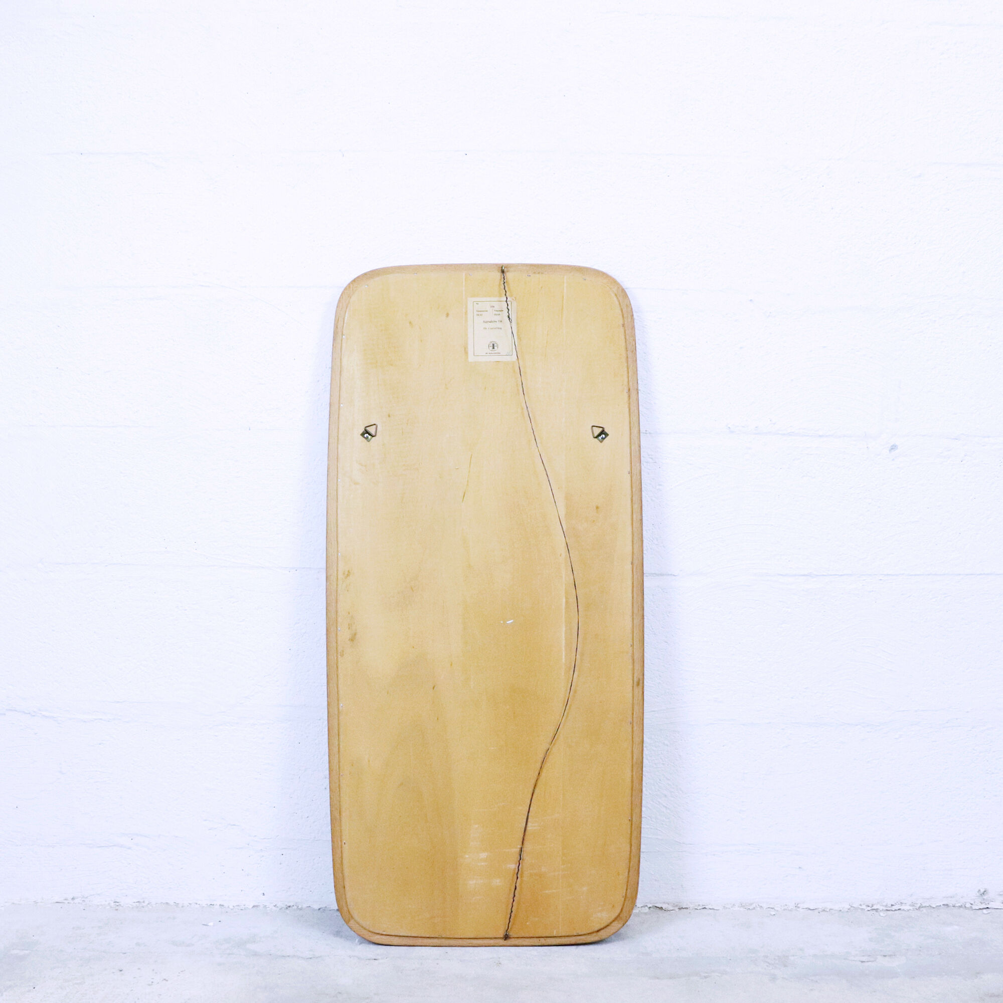 Solid oak mirror, Fröseke, Sweden, 1960 - 98x46cm