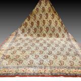 Large Oriental Rug Iran Ghoum, 4.07 x 2.45 M - Kurk Wool, Hand Knotted,