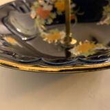 Cobalt blue porcelain display or servant, 3 floors