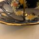 Cobalt blue porcelain display or servant, 3 floors